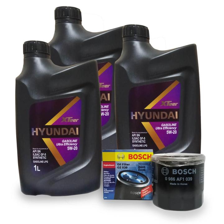 Hyundai XTeer Ultra Efficiency 5W20 Fully Synthetic Motor Oil Change