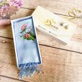 Khăn Lụa Thêu Tay Hoa Sen SenSilk – Quà Tặng Doanh Nhân, Lụa Tơ Tằm, Khăn Thêu Thủ Công, Khăn Tay Lụa Thêu, Khăn Lụa Dài, Khăn Lụa Đẹp, Vietnam Hand Embroidered Silk. 