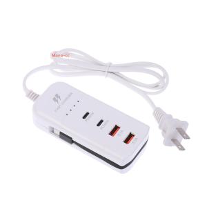 【Special price】🔥CC อะแดปเตอร์ฮับ USB ติดผนังชนิด C 66W PD ชาร์จเร็ว USB 4พอร์ต USB Type C ปลั๊กเสียบ EU ชนิด C ปลั๊กชนิด C