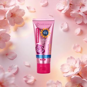 [Buy 2 Take 2] FJ Sakura Body Lotion brighten Niacinamide 500ml+ FJ Rose Sunscreen