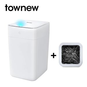 TOWNEW T1S smart sensor trash can T1S Second Generation sensor lid opening automatic packaging and bag changing household 15.5L NEW