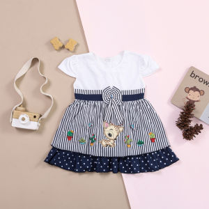 Dress Bayi Perempuan Rumbai Rok Rusa Deer untuk Anak 6-18 Bulan Free Celana Dalam Bayi Murah Terjangkau / Dress Baby Gaun Bayi Bahan Katun / Bisa COD Bayar di Tempat