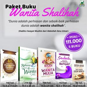 Buku paket wanita shalihah terdiri dari 5 buku