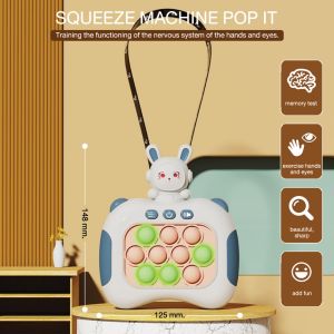 Quick Push Game Console Pop It Puzzle Game Machine Educational Toys Childrens Training Sensory Toys