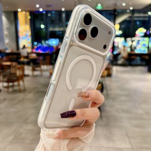 Anti-yellowing is suitable for iPhone 17 Pro Max case 2-in-1 magnetic Apple 17pm transparent protective case 16