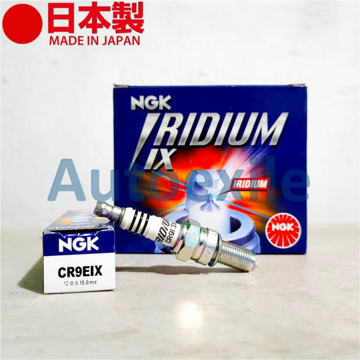 Busi Motor NGK IRIDIUM IX CR9EIX Made in Japan Yamaha YZF R15 R25 MT25 WR250 Bajaj Pulsar 180 200 220 XCD125 Kawasaki ER6N Versys Ninja 650 1000 ZX6R ZX10R ZX14R Z1000 KTM 250EXC 250EXC-F 250SX-F 450SX-F