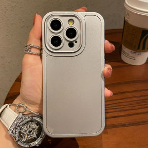 Luxury Matte Titanium Series Casing For iPhone 15 Pro Max 14 13 12 11 Pro Max Camera Protector Anti Fingerprint Shockproof Hard PC cover