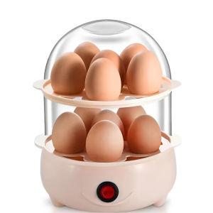 Electric Egg Cooker 220V 6 Egg Steamer Auto Shut Off Hard Boiled Maker Poacher and Vegetable Steamer Safety Kitchen Unit