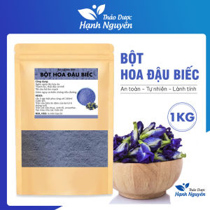 Bột hoa đậu biếc nguyên chất 1kg (Làm trà mặt nạ dưỡng nhan tạo màu xanh đẹp mắt cho món ăn) - Thảo Dược Hạnh Nguyên