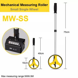 Digital/Mechanical ABS Folding Distance Measuring Wheel Roller Rangefinder Surveyor Walking Zero Clearing 100Km Foldable Big/Small Wheel with Storage Bag