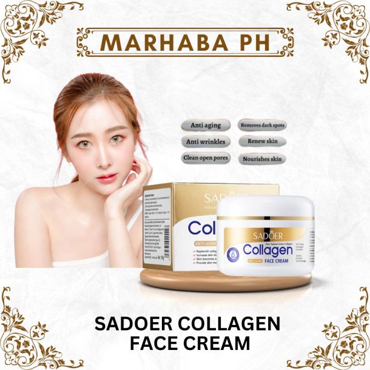TRUSTED SADOER Collagen Face Cream Anti Aging Wrinkle Dark Spot Remover Face Whitening Cream Skincare