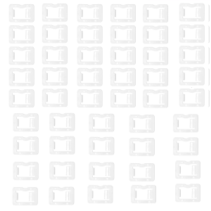 Pack of 50 Outlet Tighteners Secure Loose Socket Prevent Plugs Disconnections Plastic Stabilizers for Electrical Safety