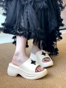 [Free Shipping] 2025 Summer Y2K Style WomenS Platform Cross-Strap Sandals New EVA Punk Fashion One-Strap Sandals