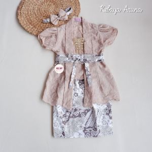 Kata Kids/ Kebaya Anak Aruna Pendek/ Setelan Kutubaru Anak