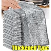 Thicken Wire dishcloth Magic Silver Wire Cleaning Cloth Dish Quick cleaning dishwashing rag for Kitchen rag