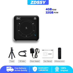 Zdssy P11 Mini Xách Tay TYPE-C DLP Android 9.0 máy chiếu có hỗ trợ 3D Full HD 4K Phim Wifi Bluetooth HDMI video nhỏ gọn Máy Chiếu Điện Thoại Di Động Máy Chiếu Với Được Xây Dựng-Trong Nói Và Pin