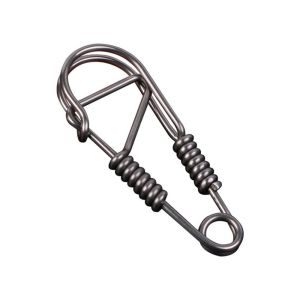 DISKAS Stainless Steel Clasp Dual Lock Keychain Snap Clip Hook Carabiner Key Ring Car Keychain Unique Stainless Steel Wire Snap Clip Belt Clip