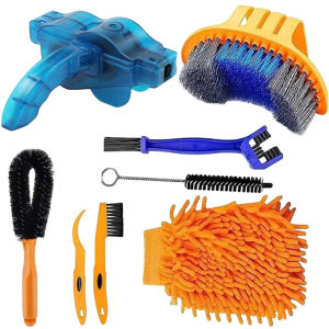 8pcs/Set Peralatan Cuci Sikat Pembersih Rantai Ban Gear Sepeda Universal