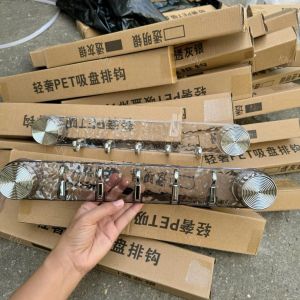 Thanh Móc Treo Quần Áo Hút Chân Không Gắn Tường Nhà Tắm Móc Treo Đồ Đa Năng Chịu Tải Cao