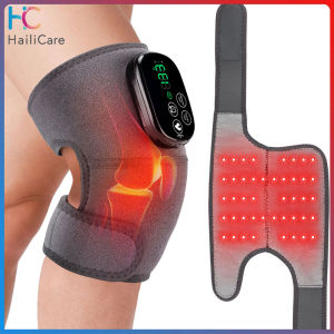 Hailicare LED đa năng đầu Gối Massager 650nm và 850nm ánh sáng đỏ sưởi ấm massage hồng ngoại bằng điện miếng đệm đầu gối Vai Pad đệm khuỷu tay chân Doanh Brace Hot nén sạc USB