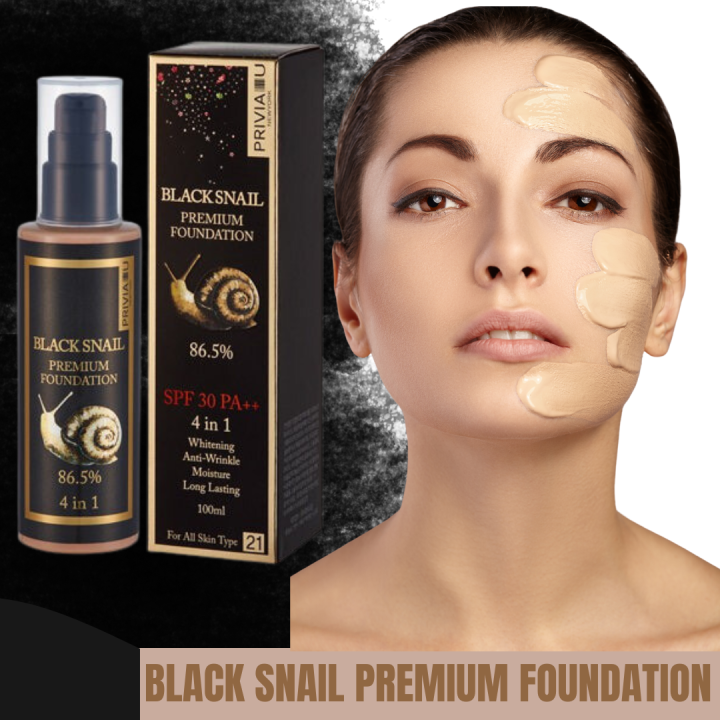 BEST SELLING Black Snail Premium Foundation 86.5 SPF 30PA 4in1