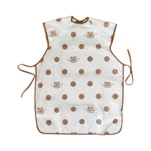 ผ้าพาดบ่าผ้ากันเปื้อนพยาบาลแขนยาว/เสื้อคลุมไม่มีแขนป้องกันน้ำแผ่นรองป้อนอาหารสำหรับเด็กวัยหัดเดิน