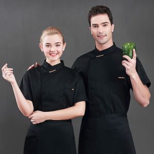 Chef Uniform Costume Breathable Oil Stain Prevention Food Service French Top  Restaurant Kitchen Man Shirt Cafe uniform Hotel uniform  Chef Uniform for Men chief Uniform Set for Men chef Uniform Women Set