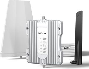 Cell Phone Booster for Home & 3000sqft Bands 4/12/17/13/5/25/2 FCC Approved