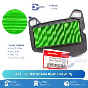 K03 FILTER UDARA BLADE FI / REVO FI / BLADE NEW / SARINGAN UDARA / FILTER UDARA / HAWA UDARA / BUSA