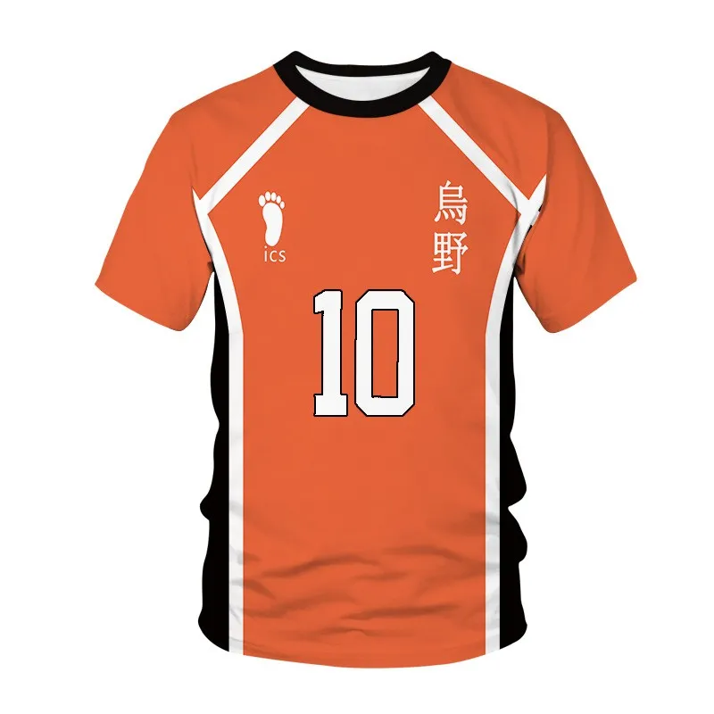 Haikyuu Jersey Cosplay Tops Costume Karasuno High School T shirt Short Sleeve Sport Uniform Tobio Shoyo Tee Lazada PH