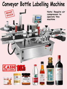 Conveyor Bottle Labelling Machine