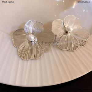 [COD] Modingdue Large Flower Earrings For Women Luxury Design Stud Earrings For Women Korean Fashion Jewelry Accessories Gift