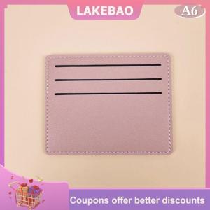 【LAKEBAO】 1PC Chủ Thẻ Mỏng Ngân Hàng Thẻ Tín Dụng ID Thẻ Đồng Xu Pouch Trường Hợp Túi Ví Tổ Chức Phụ Nữ Người Đàn Ông Mỏng Kinh Doanh Thẻ Ví