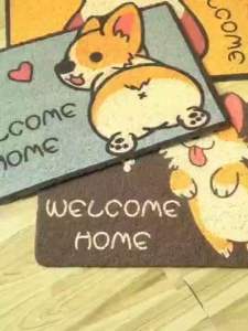 พรมเช็ดเท้าดักฝุ่นลายการ์ตูน3D พรมกันลื่น พรมดักฝุ่น ขนาด60x40cm. ทนทาน ทำความสะอาดง่าย