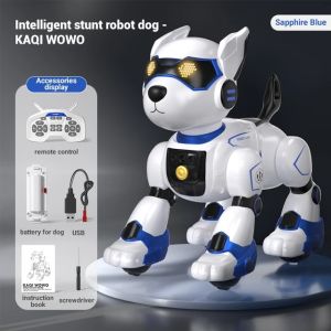 JJRC new intelligent voice gesture interactive robot dog childrens educational early education remote control toy electronic pet