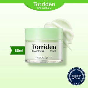 Torriden BALANCEFUL Cica Cream 80ml – Soothes Acne-Prone Redness-Prone Skin Balances Oil Moisture Strengthens Barrier Without Clogging Pores