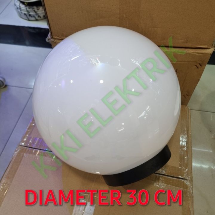 Kap Lampu Taman Bulat Diameter 30 cm 12 inch Waterproof & Anti Pecah