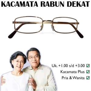 Kacamata Baca Plus +1.00 s/d +3.00 Model Kotak Full Besi Gold Gaya Casual Vintage Retro Cocok Untuk PRIA WANITA - KACA MATA RABUN DEKAT TERMURAH