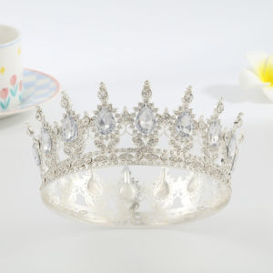 Crystal Tiaras And Crowns For Women Party Rhinestone Prom Diadem Bridal Wedding Hair Accessories Decor