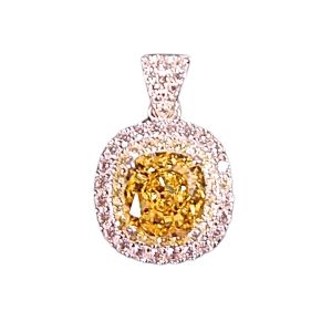 Mặt dây đá Nam Phi chữ nhật vàng bọc xoàn cao cấp size 12x19mm OS62202F Hoa Minh Gem