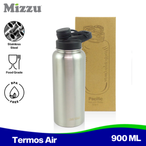 Mizzu Botol Minum Premium Stainless Steel 900 ML Pacific Vacuum Bottle Tempat Penyimpanan Air BPA FREE