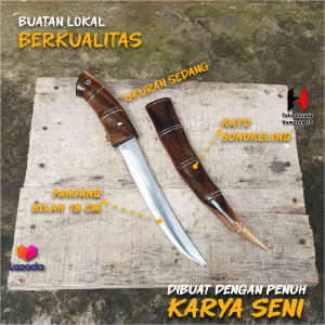 Golok Sembelih Sapi Baja Per Zambia Tajam Khas Cibatu Golsem Persia Sonokeling