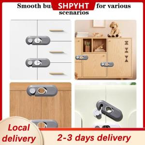 [COD] SHPYHT Local delivery Ship within 24 hours Home Refrigerator Lock Multi-Function Drawer Locks For Kids Security Protection Baby Anti-Pinch Hand Cabinet Door Buckle