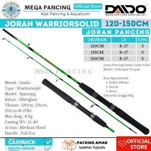 Joran Pancing Daido Warrior Solid Fiberglass Action Medium 120 135 150 Handle Full Eva