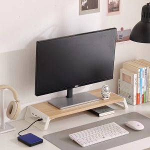 MINIFELE 262 Increase Monitor Height Computer Monitor Stand Desktop Organization Durable USB Monitor Stand Connects High Quality Thickening Desktop Storage Rack Office