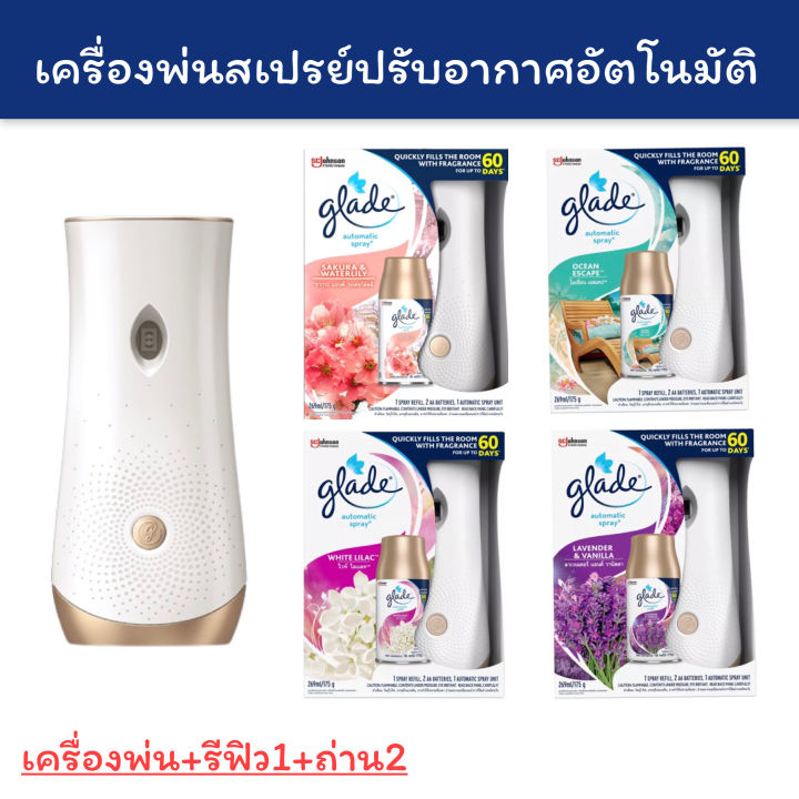 [🚚พร้อมส่ง] Glade เกลด ออโตเมติคสเปรย์ สเปรย์ปรับอากาศอัตโนมัติ Glade ...