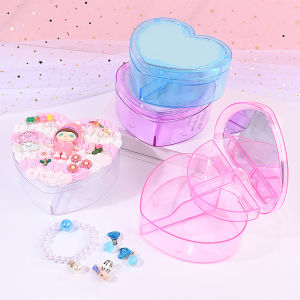 Hmeme กล่องเก็บของรูปหัวใจน่ารักเครื่องประดับกล่องเก็บของจิปาถะตั้งโต๊ะสำหรับสำนักงาน