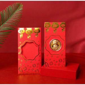 2025 Lucky Charm Year of the Snake Golden Money Foil Lucky Coin For Wealth Health New Year Gift