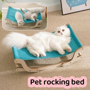 Cat Bed Wood Cat Hammock Hanging Beds Sunny Seat Pet Swing Sleeping Furniture Pet Supplies
