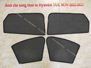 Bộ 4 tấm Rèm che nắng theo xe ô tô Hyundai TUCSON 2022-2023 Tấm che nắng ô tô nam châm tự dính